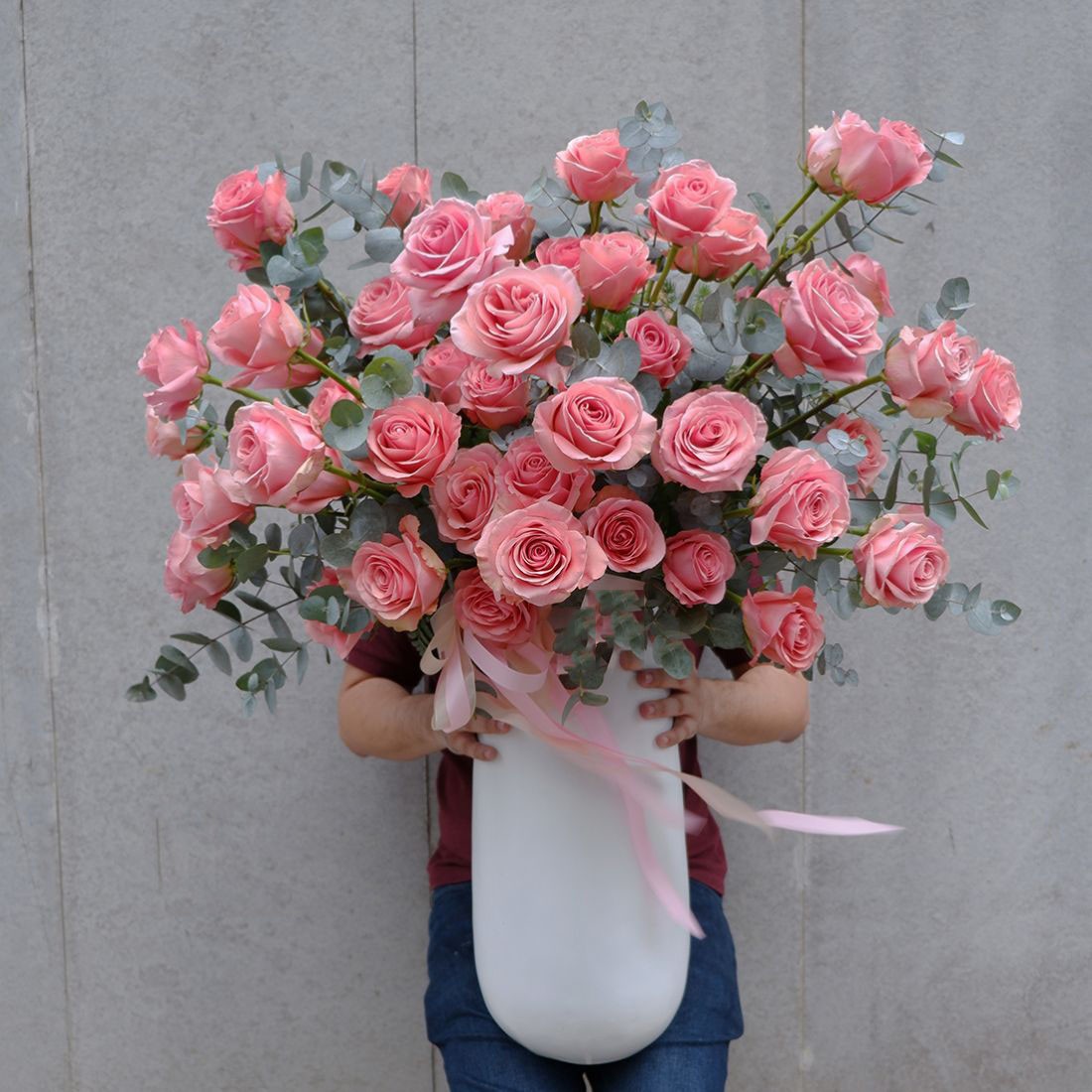 Bình hoa hồng nhập khẩu-b801