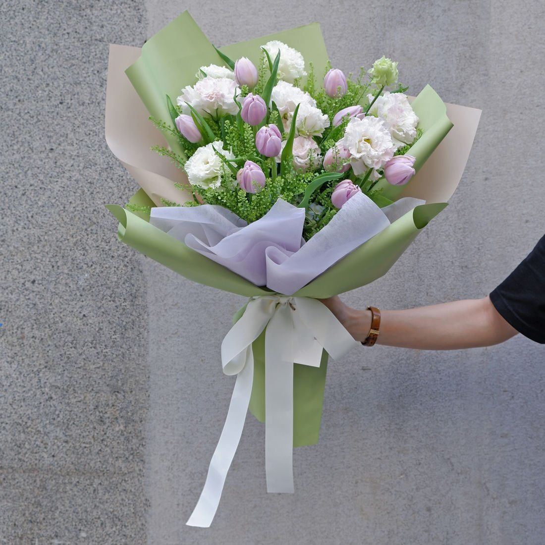 Bó hoa Tulip mix lan tương - 655